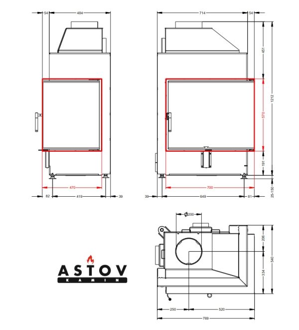 Топка ASTOV П2С 700R 3Д — изображение 3