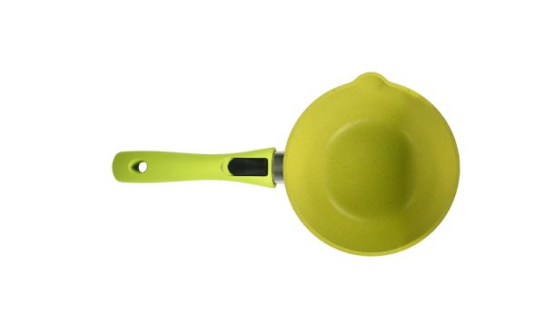 Ковш 1,5л с носиком, со съемной ручкой, стекл. крышкой, линия "Trendy style"(Lime) KUKMARA — изображение 2