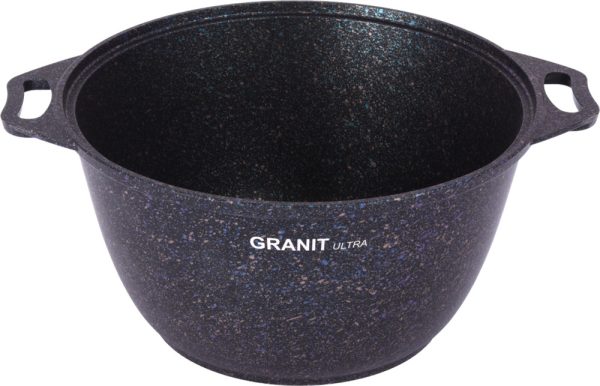 Кастрюля 4л со стекл. крышкой, линия "Granit ultra" (Blue) KUKMARA — изображение 2