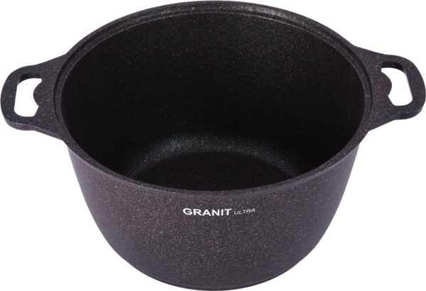 Кастрюля 6л со стекл. крышкой, АП линия "Granit ultra" (Blue). KUKMARA — изображение 3