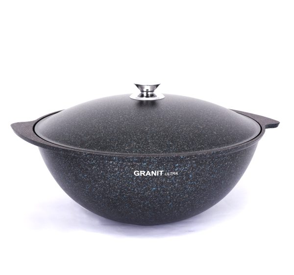 Казан для плова 6л, АП линия «Granit Ultra» (Blue)