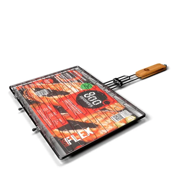 Решетка барбекю эластичная 800 Degrees Barbecue Grill Flex Basket — изображение 4