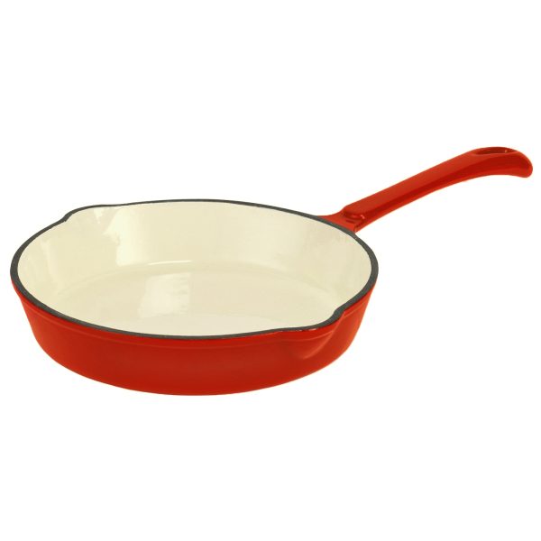 Сковорода чугун эмал лит/руч 22 см TM MY REAL IRON COOK