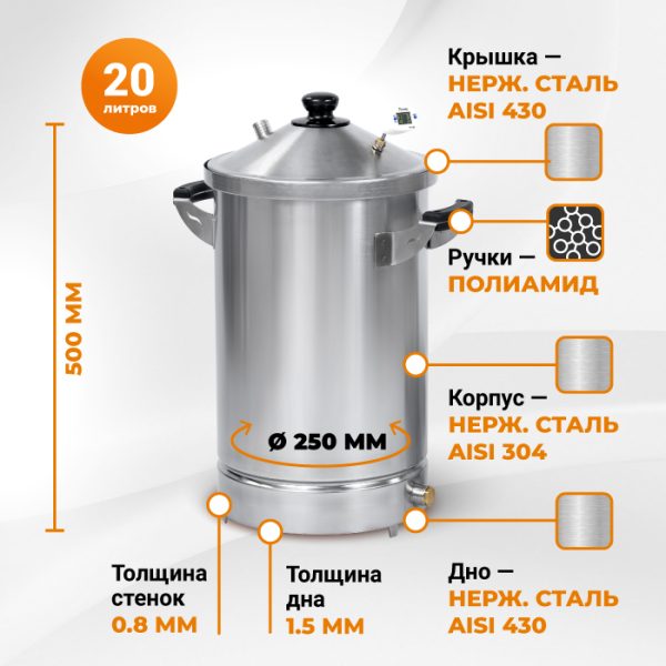 Коптильня Hanhi 4, 20 л — изображение 7