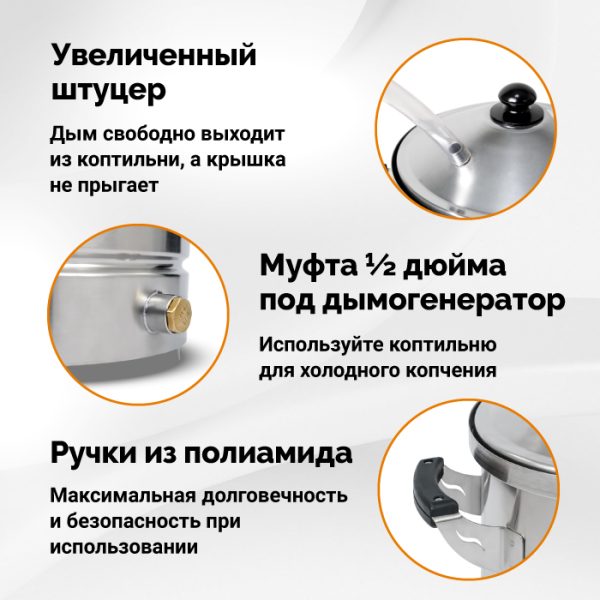 Коптильня Hanhi 4, 20 л — изображение 2