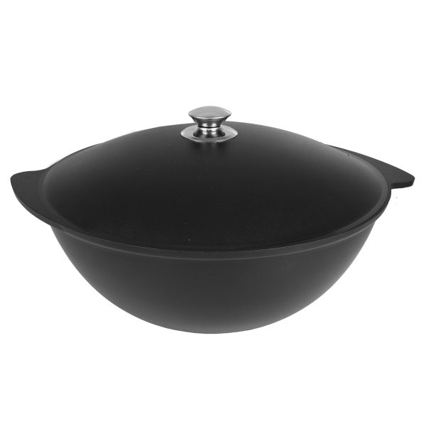 Казан литой 9,0л для плова алюминиевая крышка ТМ KUKMARA
