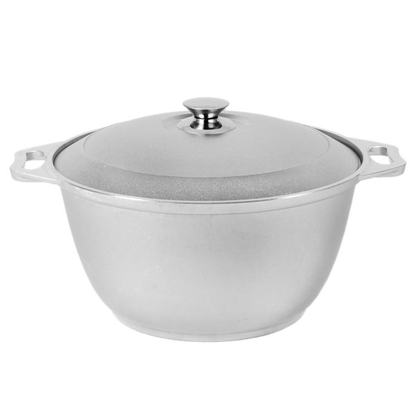 Кастрюля литая 3,0л алюминиевая крышка ТМ KUKMARA