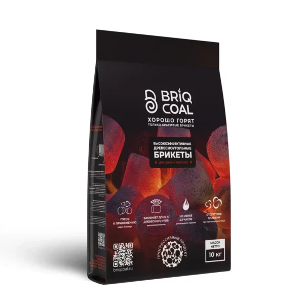 Брикеты BriqMAX 10 кг, BriqCoal — изображение 2