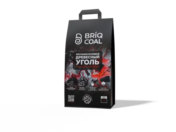Уголь крупнокусковой BriqLUMP (дуб, ясень) 3 кг, BriqCoal — изображение 3